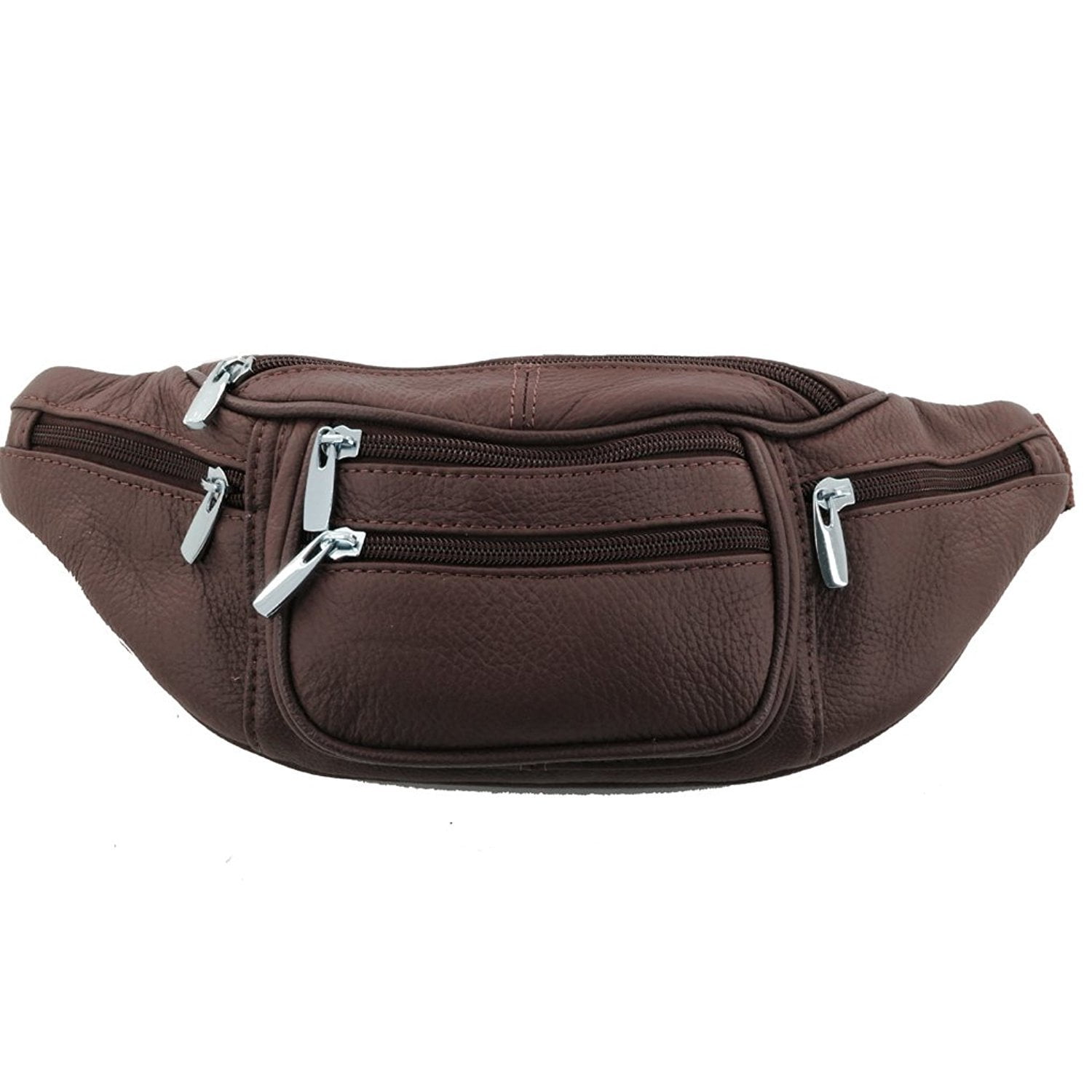 Genuine Leather Fanny Pack Waist Bag Phone Holder By Silver Fever One