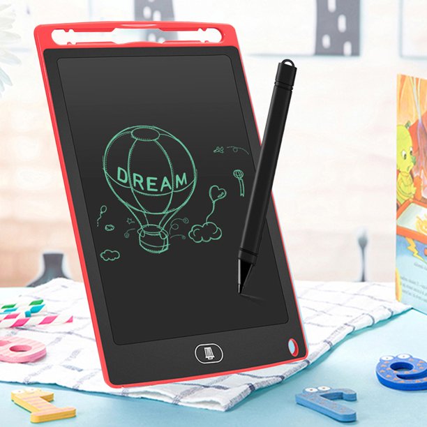 Tableta de escritura LCD digital de 8,5 pulgadas Bloc de dibujo ultrafino con bolígrafo (rojo)
