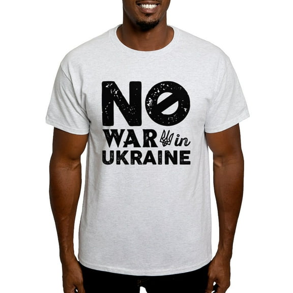 CafePress - No War In Ukraine Light T Shirt - Men's Classic Graphic T-Shirt