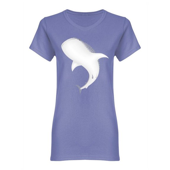 Big Whale Shark Graphic Shaped T-Shirt Women -Image by Shutterstock, Female Medium