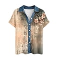 thumbnail image 5 of Vmvidoty Women's Waffle V Neck Blouse Short Sleeve Fitted Summer Basic Tops Khaki 2XL, 5 of 5