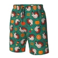 thumbnail image 4 of Logiee Cartoon Turkey Print Mens Swim Trunks Quick Dry Board Shorts,Breathable Hawaii Beach Shorts Swimwear Bathing Suits-3X-Large, 4 of 6