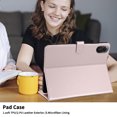 thumbnail image 6 of for Xiaomi Redmi Pad 2 2025 11 inch Case, Rhombus Pattern Multiple Viewing Angles Stand Slim Folio Cover (Rose Gold), 6 of 6