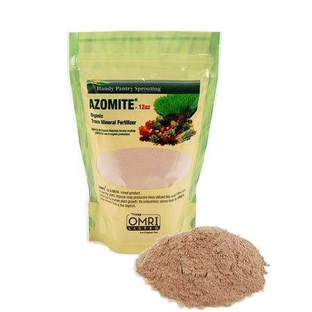 12 Oz. of Azomite - OMRI Organic Trace Mineral Soil Additive Fertilizer - 67 Trace Minerals: Garden / Gardening Soil (Best Organic Soil Amendments)
