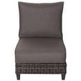 thumbnail image 1 of Barbados Two-Tone Dark Gray/Light Gray Wicker Middle in Charcoal Cushion, 1 of 4
