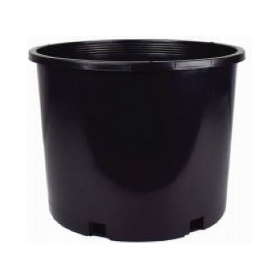HC Companies NSR007G0G18 #7 6.24 Gallon Black Plastic Nursery Grower Planter Pots - Quantity of 20