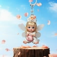 thumbnail image 5 of Kieccall Girl Baby Pendant 2d Flat Car Pendant Car Decoration Bag Pendant, 5 of 8
