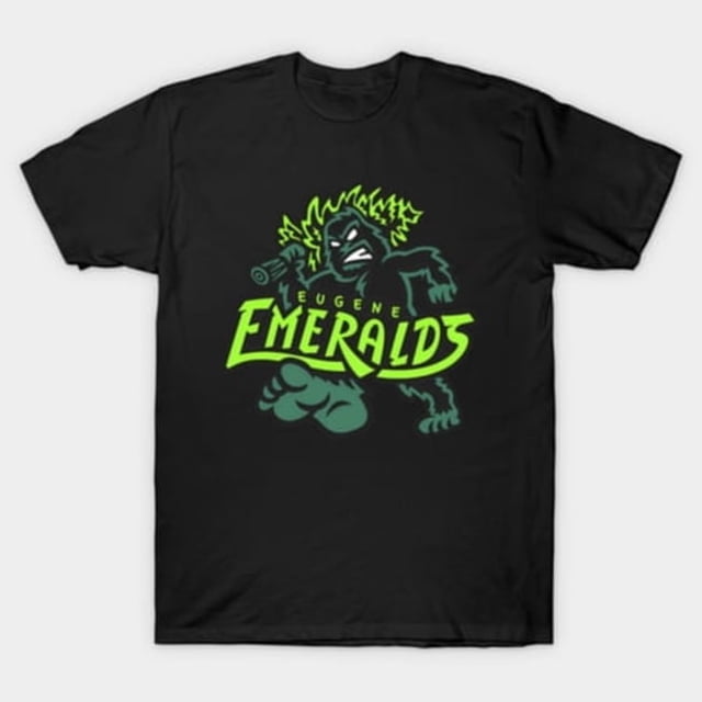 T-Shirt Unisexe The Eugene Emeralds Minor League Baseball Team Logo Graphic Design Art Design, Tailles jusqu'à 3TG