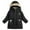 Black, variant on Toddler Winter Coat for Boys with Hooded Puffer Jacket Boys Khaki Jacket Full-Zip Long Sleeve Thicken Waterproof Jacket Kids Boys Winter Jackets Size 3-4 Years