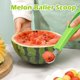 thumbnail image 3 of Cortador de sandía, juego de pala para sacar bolas de melón 3 en 1, cuchillo para sacar bolas de fruta, separador de pulpa, cuchillo para sandía para helado, 3 of 5