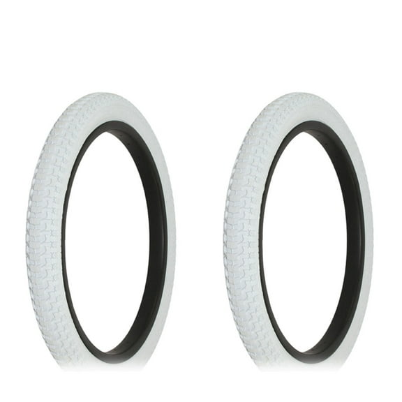 Two Bike Tire 18 x 2.125 White/White Side Wall HF-148.