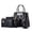 Black, variant on Handbag for Women, GMYLE Crazy Horse Pattern PU Leather Shoulder Crossbody Tote Bucket Bag Fashion Large Capacity, Gift for Mother Wife Girlfriend (Gray)