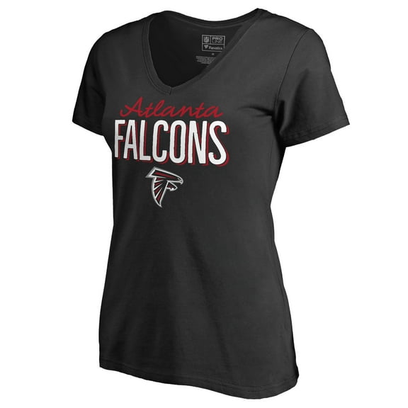 Women's Black Atlanta Falcons Nostalgia T-Shirt
