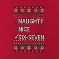 thumbnail image 3 of Wild Bobby Naughty Nice 6 7 Checklist Christmas Unisex Sweater | Funny Holiday Unisex Crewneck Sweatshirt, 3 of 5