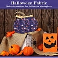 thumbnail image 4 of Poezie 10 Pcs Halloween Fabric Square Pumpkin Cats Owls Pattern Halloween Printed Fabric for Sewing Quilting Apparel Crafts Home Decor Supplies, 4 of 7