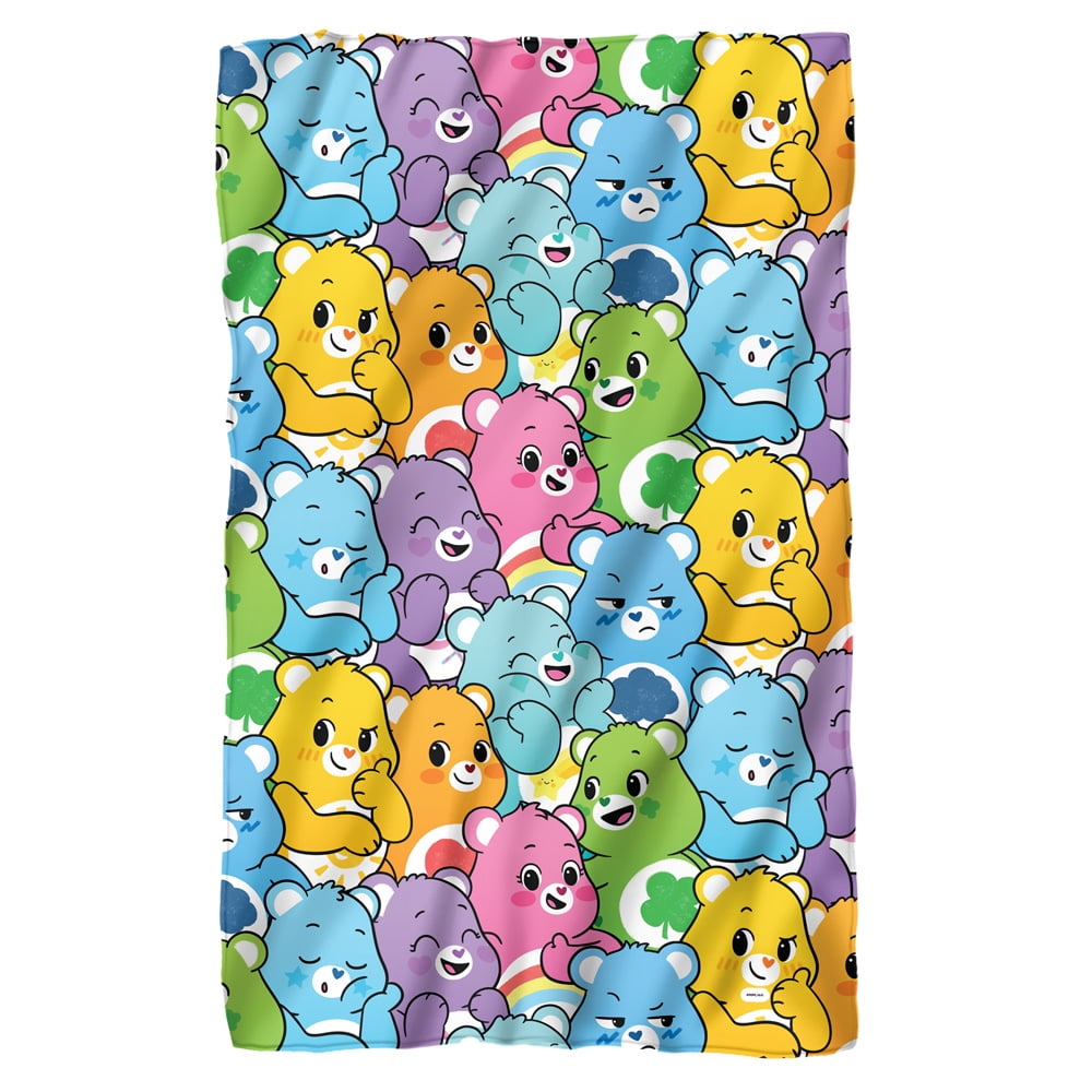 Care Bears Blanket, 36' x 58' Very Many Bears Pattern Fleece Blanket