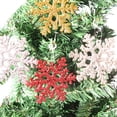 thumbnail image 4 of Injueey 3 piezas de Navidad copo de nieve pieza chimenea árbol decorativo colgante vacaciones Festival atmósfera fiesta decoración interior Kits de decoración para fiestas Rojo Injueey HA069943-02, 4 of 6