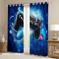 thumbnail image 2 of Castle Fairy Teens Adults Black Boys Game Gamepads Blackout Curtains Set of 2 (52x84 Each),Kids Game Controller Video Game Window Curtains,Abstract Geometric Curtains and Drapes Bedroom Decor, 2 of 6