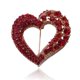 thumbnail image 1 of Nueva moda, piedras preciosas decorativas en forma de corazón, temperamento para mujer, moda, diamante hueco, dulce, combina con todo, broche, ramillete, 1 of 5