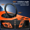 thumbnail image 3 of Allytech Case for iPhone 11 Pro - 360° Rotatable Magnetic Ring Stand - Compatible with MagSafe - Military-Grade Protection - Anti-Scratch & Anti-Fingerprint - Slim Fit Cover (Orange), 3 of 11