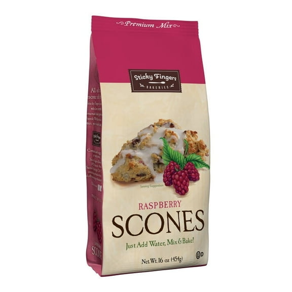Sticky Fingers Raspberry Scone Mix 16 oz. Pack of 2