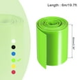 thumbnail image 2 of Unique Bargains Tube Plat de 60 mm 6 m Vert Pâle en PVC Thermorétractable, Enveloppes pour Batterie, Grosse Batterie, 2 of 5