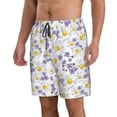 thumbnail image 2 of Pofeuu Daisies Flowers Prin Men's Swim Trunks Quick Dry Bathing Suit Swimming Board Shorts Mesh Lining Beach Swimwear-Large, 2 of 6