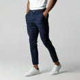 thumbnail image 2 of Hfolob Men's Casual Pants Male Dress Active Waistband Stretch Pants Men's Casual Pants Breathable High Elastic Business Versatile Cotton Pants Slim Small Leg Pant Classic, 2 of 8