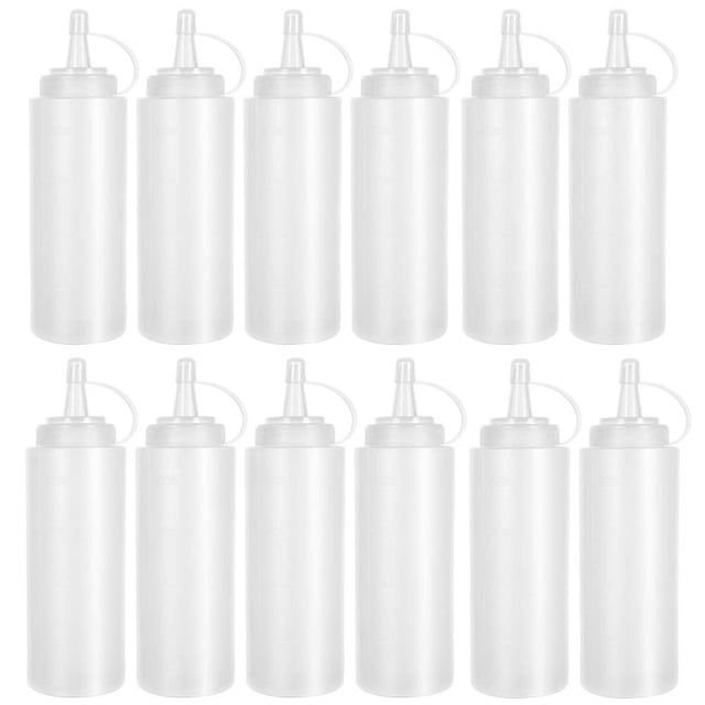 Botellas Squeeze Bottles Anyumocz, 240 ml (paquete de 12) para condimentos