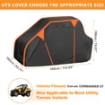 thumbnail image 2 of Cubierta UTV para Can-am COMMANDER XT Impermeable Cubierta Lateral al Aire Libre Protección de Sol Lluvia Almacenamiento 210D-PU Negro 340x162x188cm/133.86x63.78x74.02in, 2 of 6