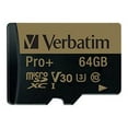 thumbnail image 2 of Verbatim 64GB Pro Plus 600X microSDXC Memory Card with Adapter, UHS-I V30 U3 Class 10, 2 of 2