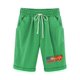 thumbnail image 4 of Puntoco Pantalones Cortos De Verano Mujer Moda 2024 Pantalones Cortos De Mujer Algodón Y Lino Estampado De Moda Cintura Elástica Pantalones De 5 Pulgadas Cordón Pantalones Cortos De 5 Pulgadas, 4 of 4
