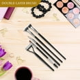 thumbnail image 6 of Supvox 5Pcs Black Fan Shaped Mascara Brush with Angled Lower Lash Brush for Precise Eyelash Application, 6 of 8