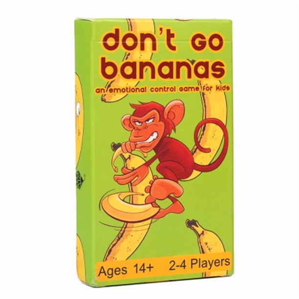 Juego de cartas Donts Go Bananas para familia, adultos, adolescentes y niños