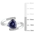 thumbnail image 2 of Everly Women's Created Sapphire Sterling Silver Engagement Ring, 2 of 7