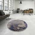 thumbnail image 4 of Ahgly Company Machine Washable Indoor Rectangle Industrial Modern Rosy Brown Pink Area Rugs, 8' x 12', 4 of 7