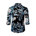 thumbnail image 4 of Hawaiian Mens Shirt Summer Sunset Print Long Sleeve Button Down Shirts Tropical Holiday Beach Shirts, 4 of 4