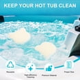 thumbnail image 2 of Uxcell 40-Pack Absorbente de Escoria para Jacuzzi, Bolas de Escoria con Patrón de Osito para Spa, Bañera y Piscina [Blanco], 2 of 6