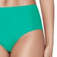 thumbnail image 3 of Sngxgn Women's High Waisted Swimsuit Bikini Bottoms Tummy Control Tankini Bottoms Swim Shorts(Green,S), 3 of 5