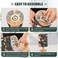 thumbnail image 4 of Mushrooms in Flowers Bedside Table Lamp Desk Warm Lights with USB Charging Port Cylinder LED Lamps for Bedroom Living Room Office, 4 of 7