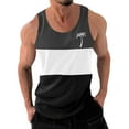thumbnail image 1 of LOVZFMLL Débardeurs pour Hommes Mode Décontractée Patchwork Imprimé Chandail Col Rond Sport, 1 of 3