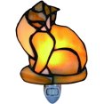 thumbnail image 1 of FYBTO Style Tiffany Vitrail Chat Mignon Mini Lampe de Nuit pour Chambre 5.2 Pouces X 4.4 Pouces, 1 of 5