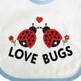 thumbnail image 4 of Inktastic Love Bugs Red Ladybugs Valentine's Day Boys or Girls Baby Bib, 4 of 4