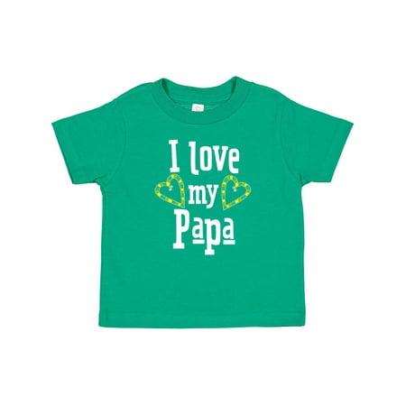 

Inktastic I Love My Papa- Hearts Gift Baby Boy or Baby Girl T-Shirt