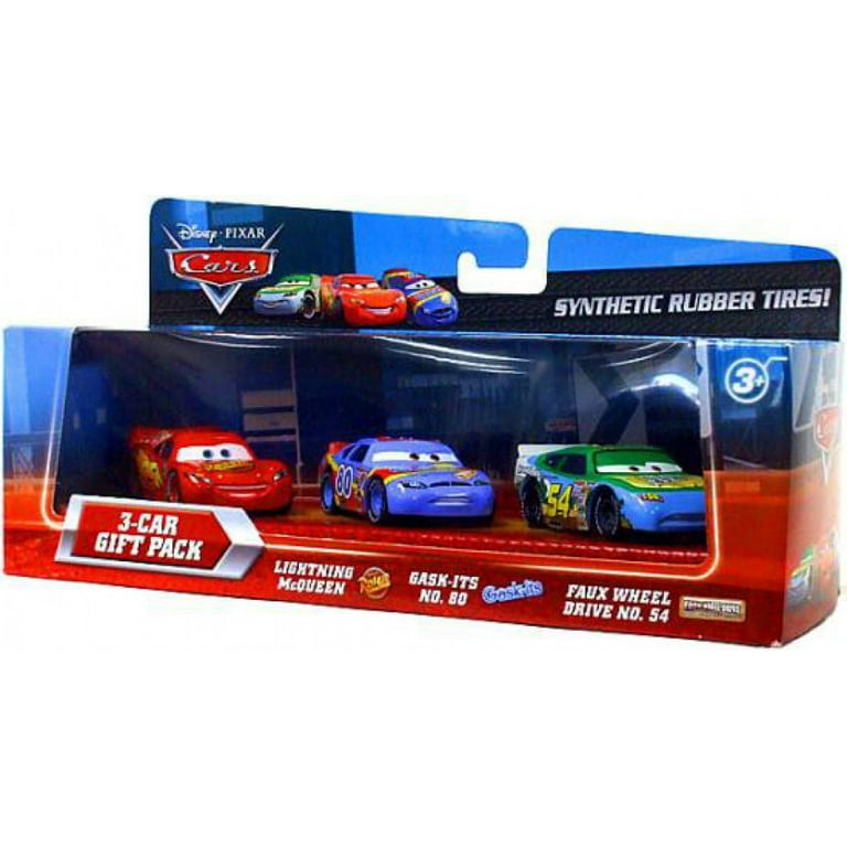 Disney Cars Synthetic Rubber Tires 3-Car Gift Pack Diecast Car Set ...