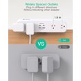 thumbnail image 4 of Abrazadera de escritorio Power Strip Mifaso PD30W con 4 salidas y 4 puertos USB, 4 of 7