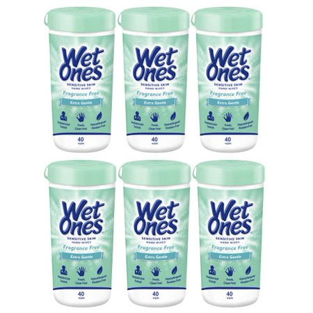 Wet Ones Anti-Bacterial Hand & Face Wipes Sensitive Collection