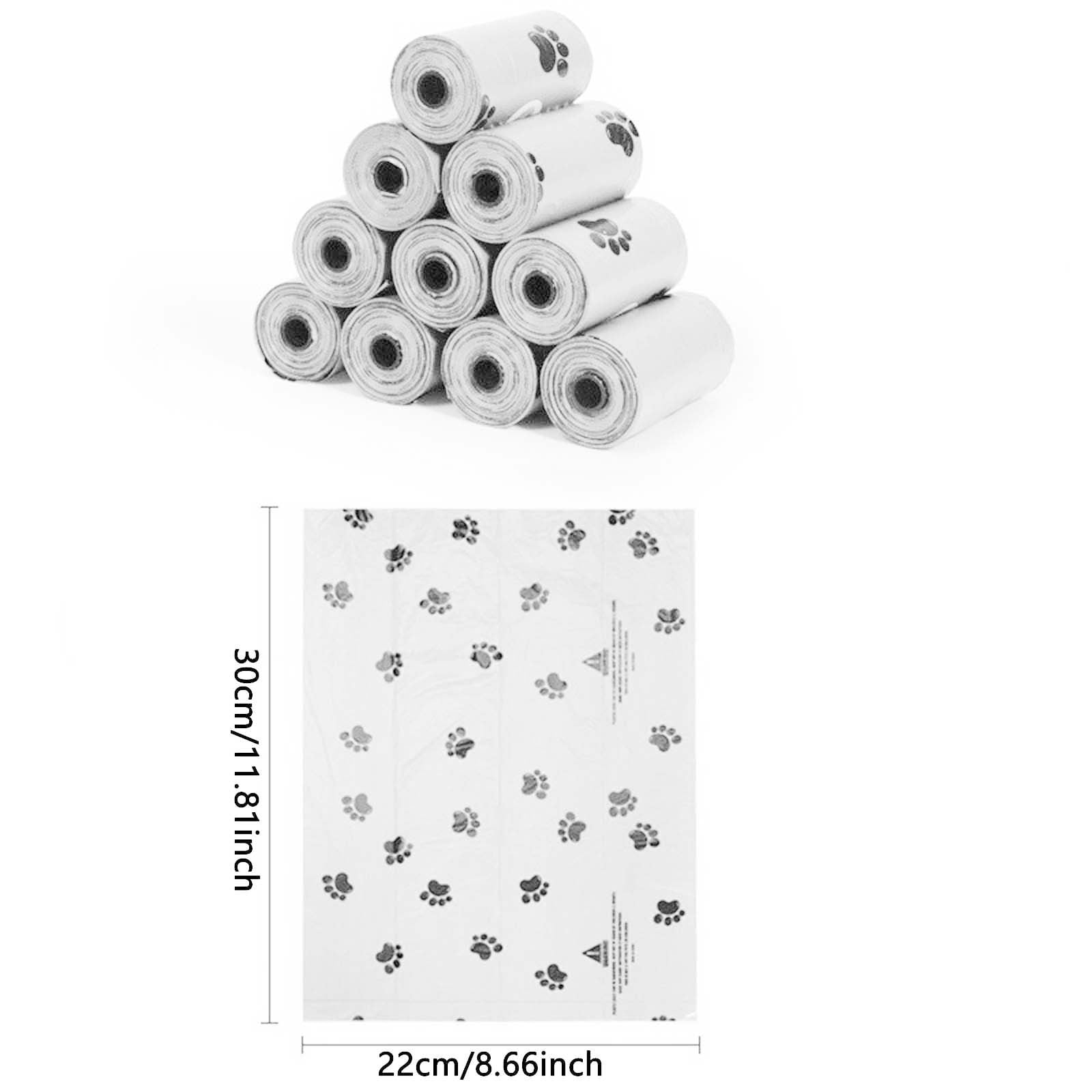 Leakproof Pet Waste Bags for Dogs and Cats Strong Degradable Poop Bags Unscented Doggie Supplies