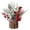 A, variant on Christmas Pe Bark Wooden Barrel Ornamentï¼3D Christmas Tree With Berry Bottle Brush Christmas Trees For Christmas Decorations Indoor Christmas Tabletop Centerpiece
