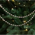 thumbnail image 4 of JingChun Christmas Tree Beads Beaded Garland Strand Plastic Pearls Beads Garland Crystal Bead Roll for Christmas and Holiday Decorations 196in, 4 of 5